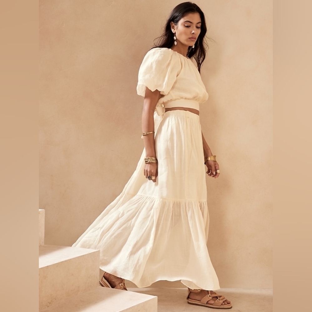 Banana Republic Ramie Maxi Skirt
